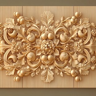 欧式雕花木雕装饰艺术