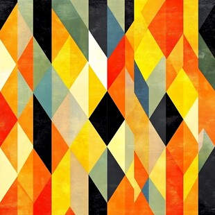 几何彩色菱形图案背景