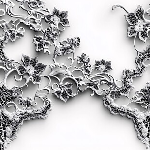 银饰花纹精美细节展示