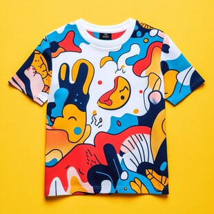 个性涂鸦短袖T恤