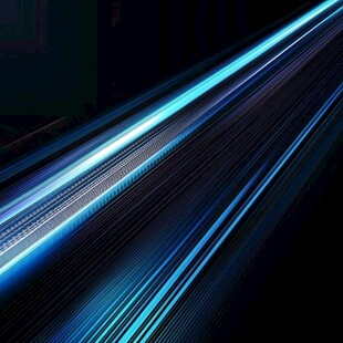 蓝调科技感光线抽象背景图