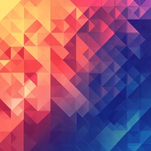 多彩几何拼接抽象背景图
