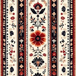 传统花卉图案装饰纹样