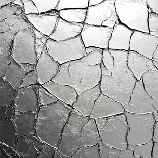 银灰色裂纹纹理表面