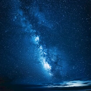 梦幻璀璨的夜空星河