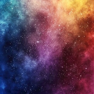 梦幻绚丽星空背景图