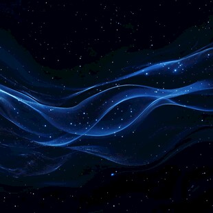 梦幻蓝色流动光效背景图