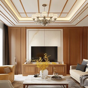 新中式客厅的典雅家居景致