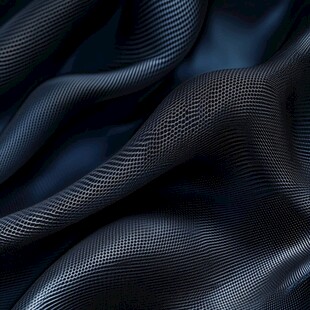 深蓝色纹理布料特写