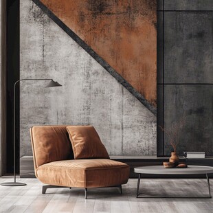 工业风客厅的舒适角落