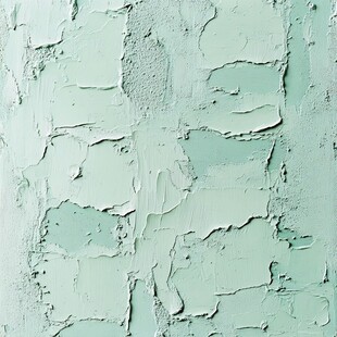 浅绿色剥落墙面纹理