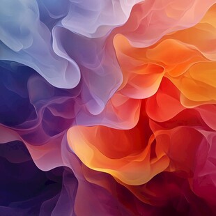 梦幻色彩流动抽象背景图