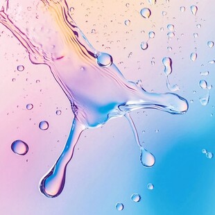 梦幻水滴飞溅绚丽画面