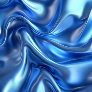 蓝色动感丝绸纹理背景