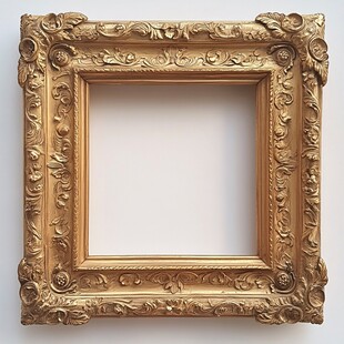 金色雕花艺术画框