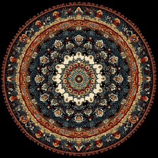 精美圆形传统花纹图案