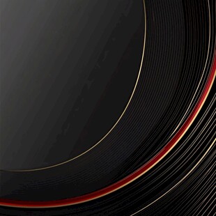 黑色唱片纹理背景特写