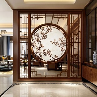 中式雕花屏风 雅致家居隔断