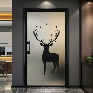 鹿影玻璃门 简约家居风