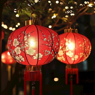 喜庆红灯笼 点亮节日氛围