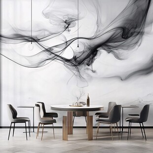 水墨风格餐厅墙面装饰画