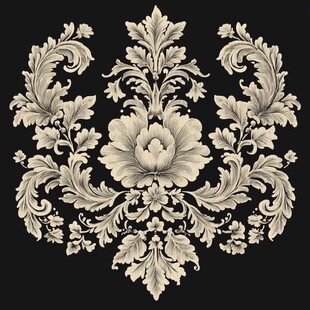 欧式古典花卉装饰纹样