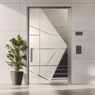 现代简约风格玻璃入户门