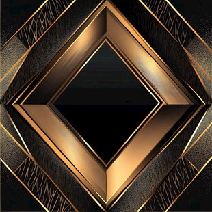 黑金几何立体菱形背景图