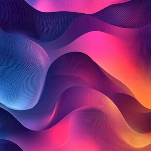 梦幻渐变流体波纹背景图