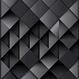 黑色立体几何方块纹理背景
