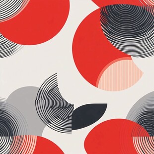 几何圆形抽象图案背景