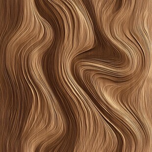 棕色波浪发丝纹理图案