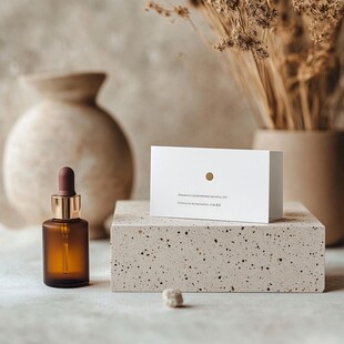 简约风香薰产品静物展示