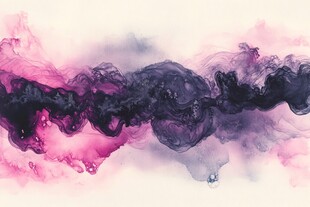 梦幻彩色水墨烟雾艺术图