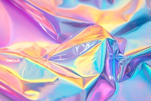 炫彩反光褶皱材质纹理