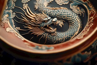 中式盘龙图案 古韵精美