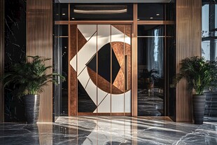 现代奢华风格入户大门设计