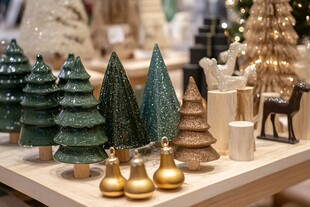 圣诞装饰小景 多彩圣诞树