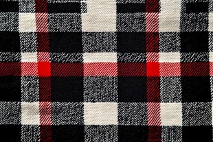 经典红黑格纹织物纹理