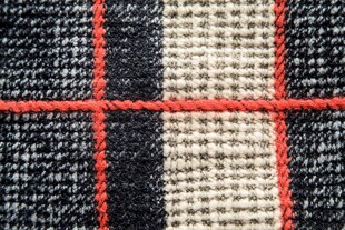 格子织物纹理特写