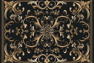 黑金奢华欧式花纹图案