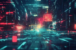 未来数字城市科技景观