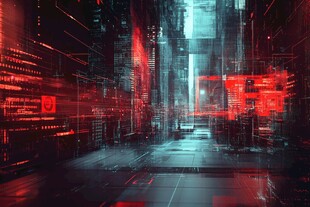 未来科技感的虚拟数字空间