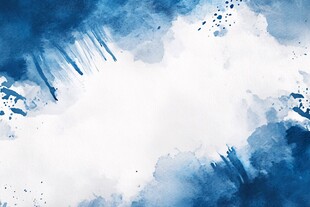 蓝色水墨风抽象背景图
