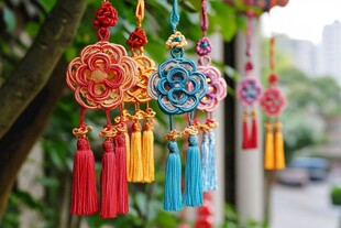 多彩中国结挂件 古风韵味