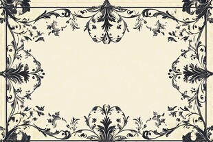 复古欧式花纹边框设计图