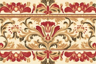 欧式古典花卉纹样图案