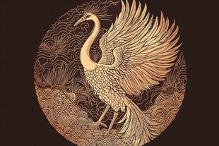 中式金鹤图腾 古韵风华