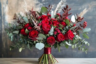 红玫瑰花束 浪漫优雅之选