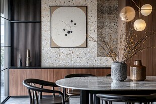 现代简约风餐厅室内一角